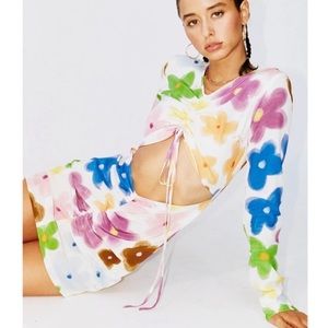 With Jean Hermana Dress Tri Color NEW WITH TAGS!